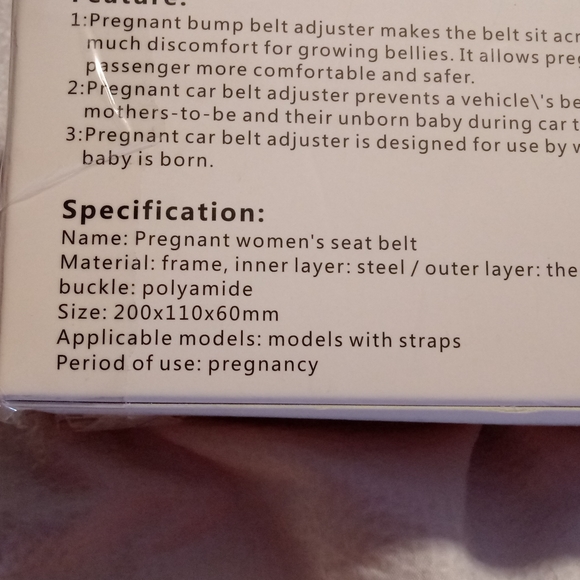 NIB SEAT BELT FOR PREGNANT WOMEN POST SURGICAL MEDICAL - Picture 11 of 11